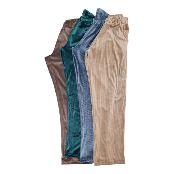 Pantalon Pana Elastizada Dama Palazo