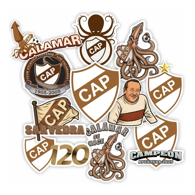 Calcos Stickers Impermeables Para Termos - Platense Campeon