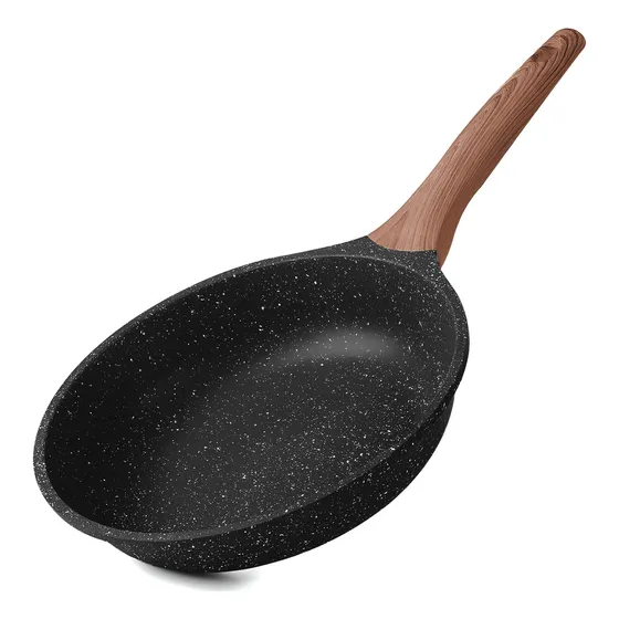 Sarten Wok 24cm Sarten Induccion Sarten Para Freir Sartenes Color Negro