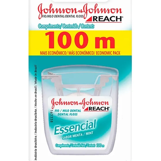 Hilo dental Johnson y Johnson Reach essencial sabor menta 100m