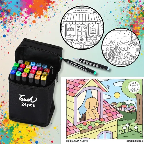 Kit Zh De 60 Bolígrafos De Doble Punta + Libro De Artículos