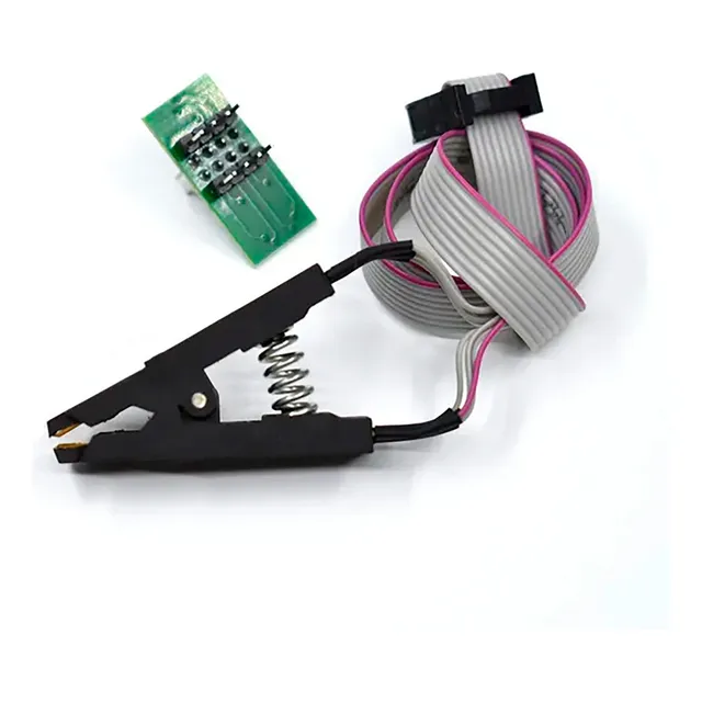 Pinza Smd Soic8 Para Programador Memoria Bios Eeprom Spi