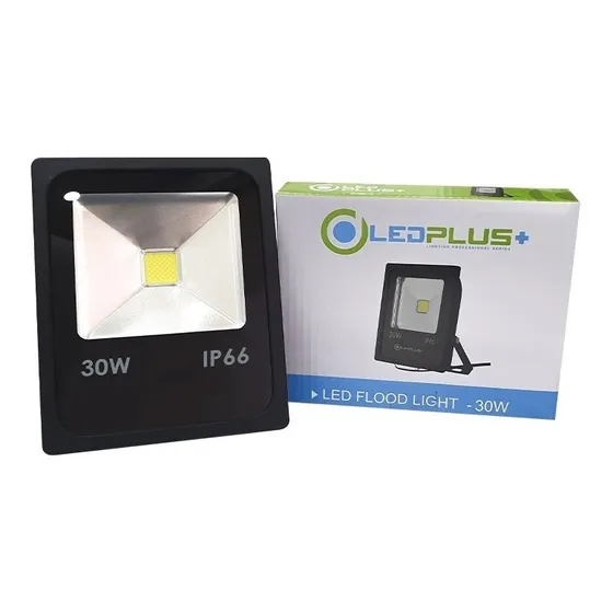 Reflector Led Slim 30w 6500k Luz Blanca Led Plus