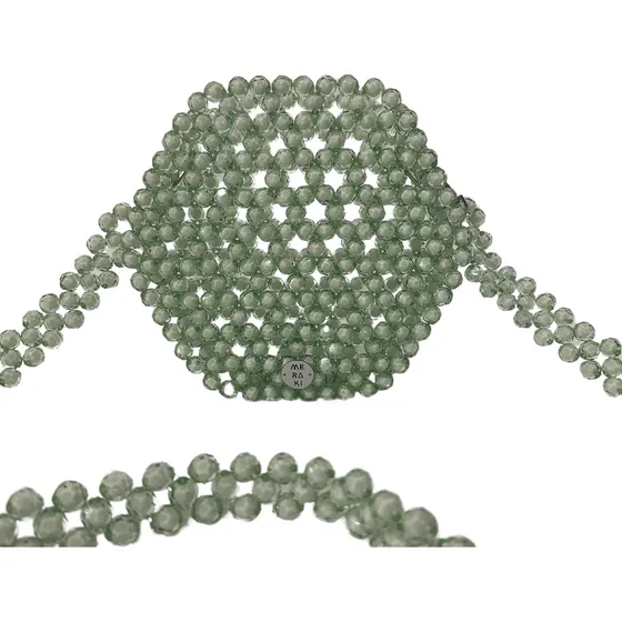 Meraki- Bolso Tejido - Bandolera De Piedras Acrílicas
