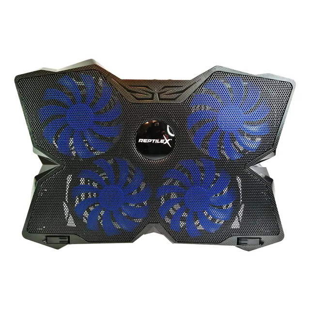Base 4 Ventiladores Notebook Gamer Pro - Ps Negro Azul