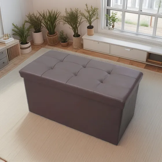 Baul Puff Asiento Banqueta Living Comedor Dormitorio Ecocuer