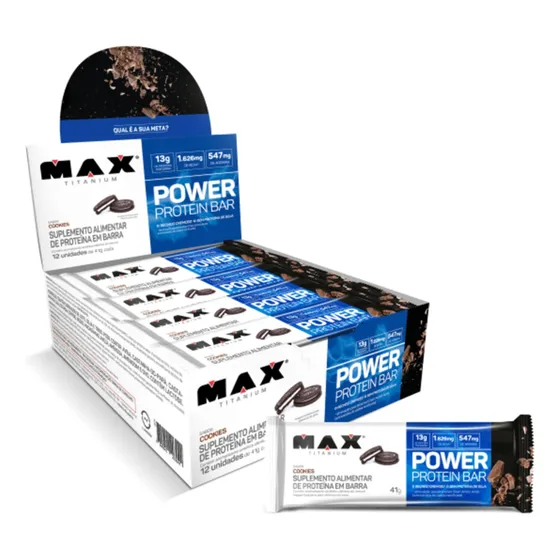 Power Protein Bar  41g Cx C/12 - Max Titanium -  Whey Bar