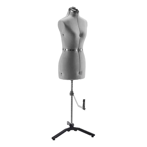 Maniqui Ajustable Forma Femenina Base - Gris Rojo Petite