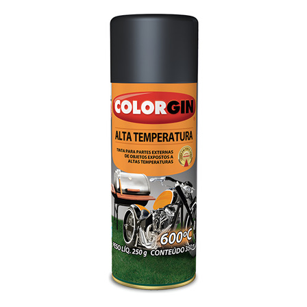 Tinta Spray Alta Temperatura 600° (colorgin) Uso Geral Tinta Spray Alta Temperatura 600° (colorgin) Uso Geral