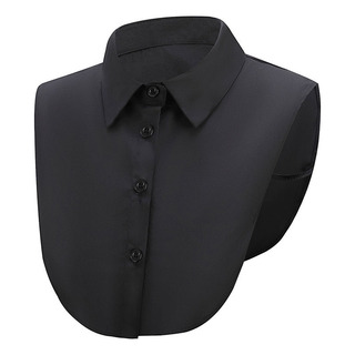 Cuello Falso De Mujer Con Camisa De Traje. Cuello Falso De Mujer Con Camisa De Traje.
