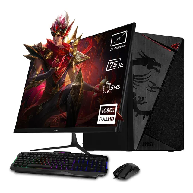 Xtreme Pc Gaming Msi Computadora Intel Core I9 12900 32gb Ssd 1tb Monitor 27 Wifi