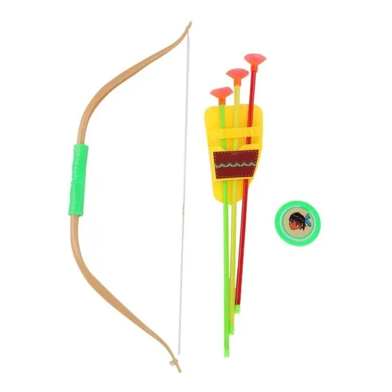 Brinquedo Arco E Flecha Com 3 Ventosas 1 Suporte De Flechas Cor Sortido