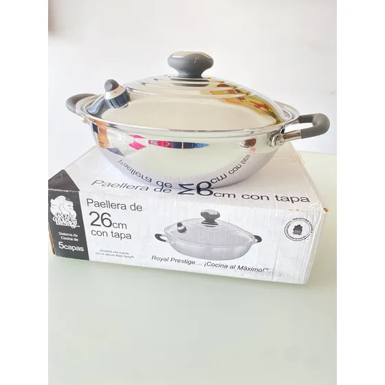 Paellera Royal Prestige 10  Pulgadas Acero Quirúrgico