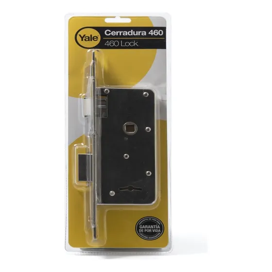 Cerradura Yale 460 4 Placas Pasador Rectangular Compatible
