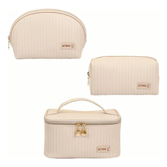 Set 3 Neceser Para Estuches De Maquillaje Bolsa Cosmetiquera