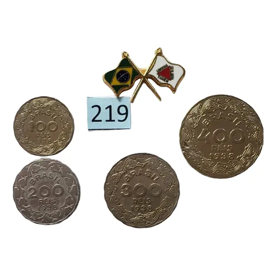 Moedas 100, 200,300 E 400 Réis 1938 Getúlio Vargas Soberbas