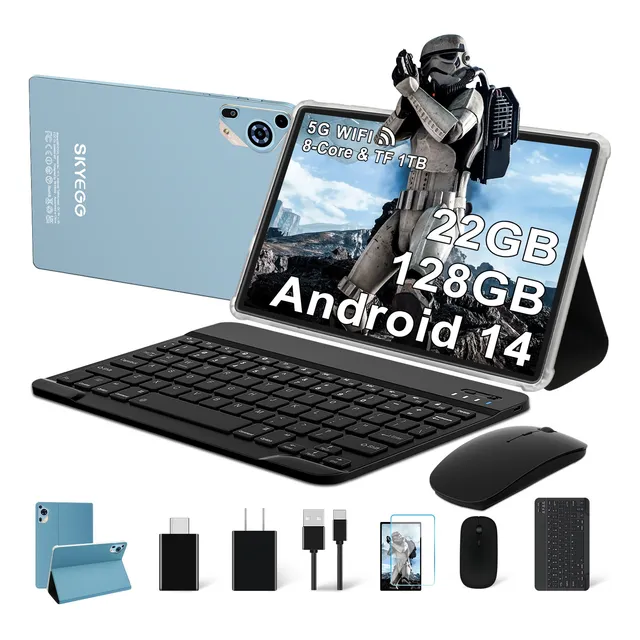 Android 14 Tablet 10.1'' 22gb + 128gb Wifi 5g 8000mah Gps
