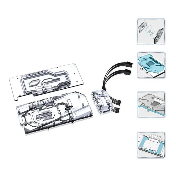 Bykski Gpu Bloque Agua Led Cobre Refrigeracion Para Gigabyte