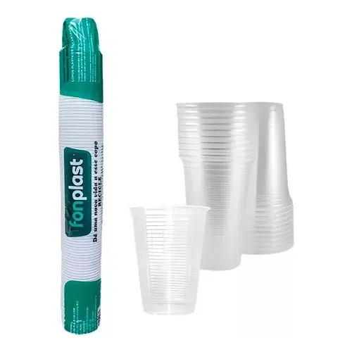 Caixa de Copo Fonplast 180ml Com 500 Unidades Transparente