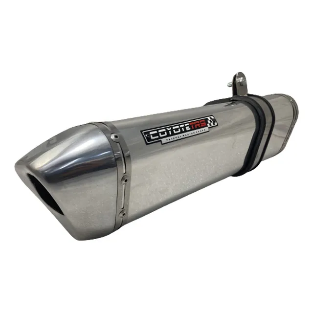 Escape / Ponteira Coyote Trs Tri-oval Alumínio - Fazer 150