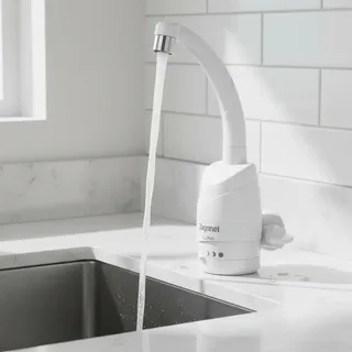 Torneira Eletrica Parede Luna 4t 5500w 220v Branca Zagonel Branco Polido 220v 50/60hz