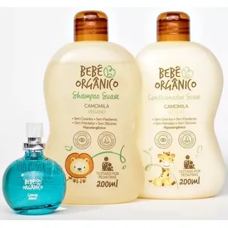 Kit Shampoo + Condicionador + ColĂŽnia Sem Ălcool BebĂȘ OrgĂąnico Kit Shampoo + Condicionador + ColĂŽnia Sem Ălcool BebĂȘ OrgĂąnico