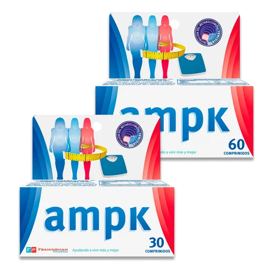 Combo Ampk Suplemento Dietario Quemador De Grasas 90 Comp.
