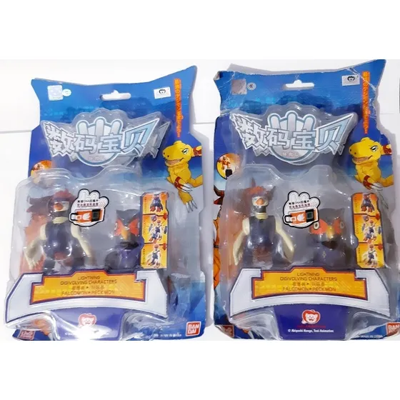 Boneco Digimon Savers Falcomon Peckmon Digivolving, Bandai