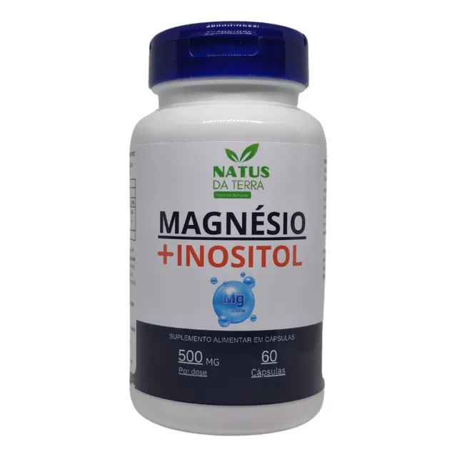 Suplemento Magnesio + Inositol 60 Cápsulas 500mg Original