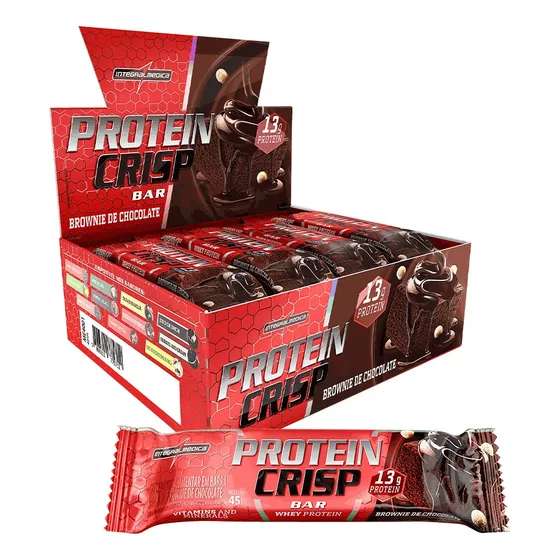 Barra Protein Crisp Bar Caixa C/ 12 Un - Integralmedica