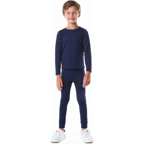 Conjunto Térmico Infantil Juvenil Frio Intenso Calça + Blusa