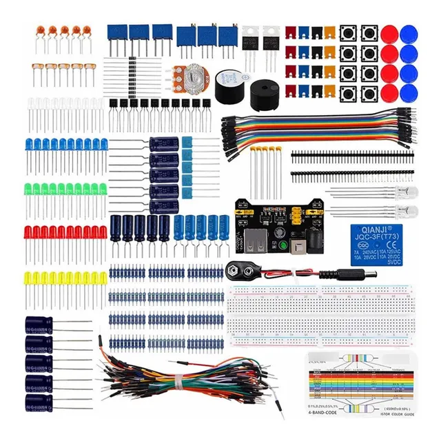 Kit De Componentes Electrónicos Resistor Capacitor Transisto