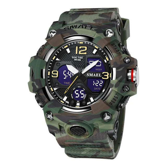 Reloj De Camuflaje Para Exteriores A La Moda, Impermeable Y
