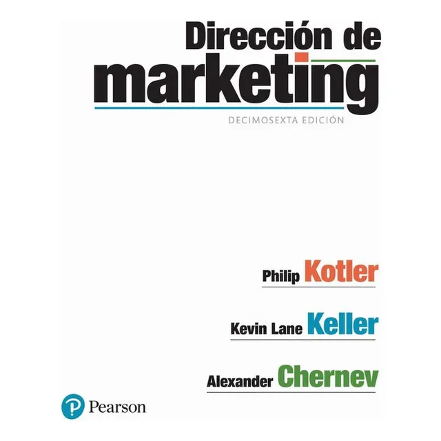 Libro Dirección de marketing de Kotler Phillip editorial Pearson tapa blanda 2023