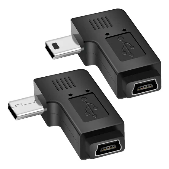 Ucec Adaptador Enchufe Micro Usb Macho 90 Grado Hembra Left