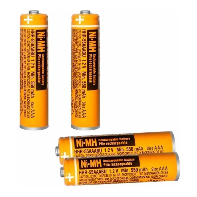 Pila Batería Recargable Panasonic Aaa Ni-mh X2 Hhr-55aaab