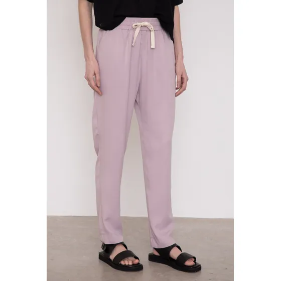Pantalon Slim Al Tobillo Lyocell Mujer Portsaid