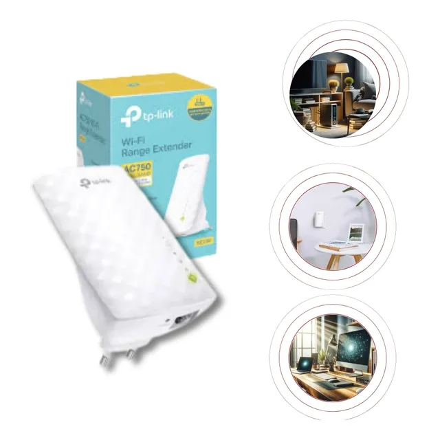 Repetidor Expansor De Sinal Tp-link Re200 Dual Band 2.4/5ghz