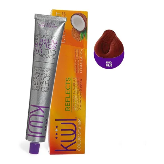 Tintes Kuul Reflects 90ml - Kit - mL Tono Tinte Kuul Reflects Rojo