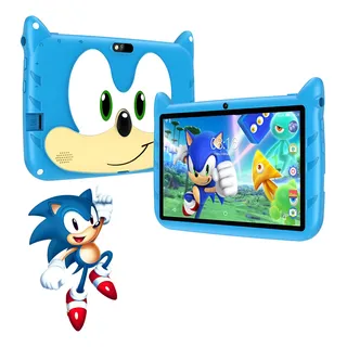 Tablet Sonic Para Crianças Infantil Menino Menina Kids Smart Cor Azul Tablet Sonic Para Crianças Infantil Menino Menina Kids Smart Cor Azul