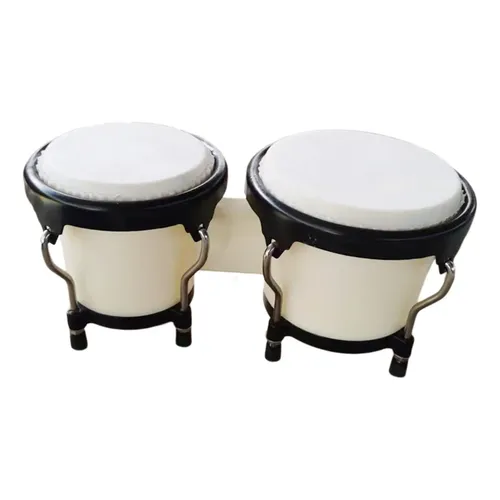 African Bongo 6inch 7inch Solid Wood School Music Rhythm Toy