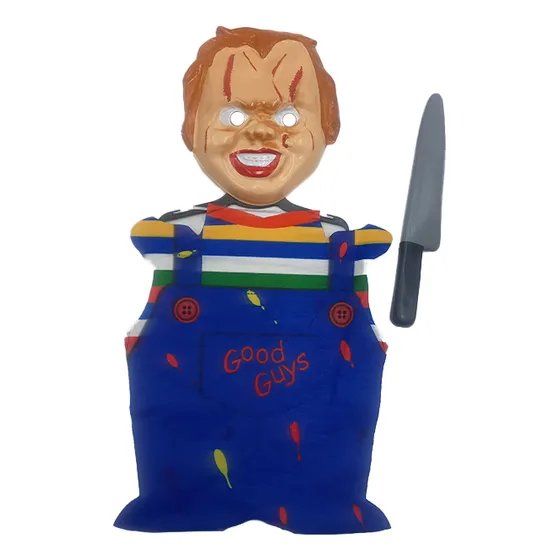 Set De Chucky Con Accesorios Disfraz Infantil Halloween
