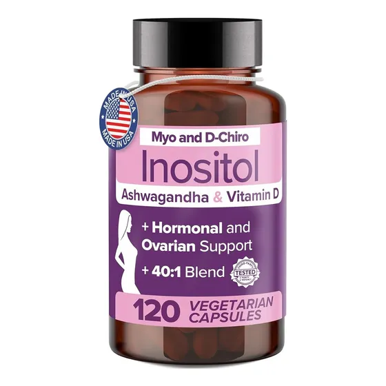 Original Myo Y D-chiro Inositol Con Ashwagandha 120 Cápsulas