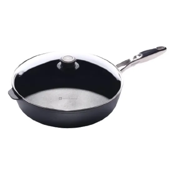 Sarten Antiadherente Con Tapa De Diamante Suizo Mango De Ac