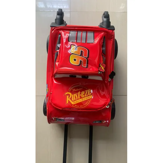 Maleta Cars Rayo Mcqueen 50cm Para Niños