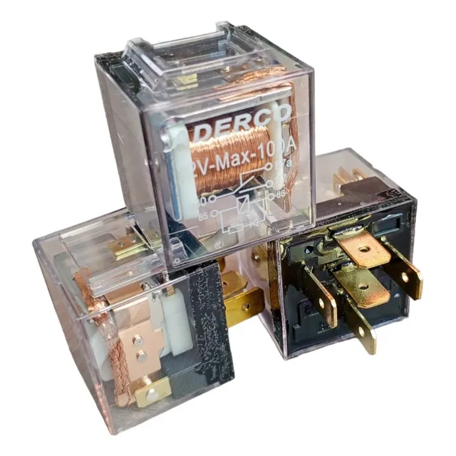 Rele De 100 Amperios 5 Patas 12 Voltios Marca Aderco
