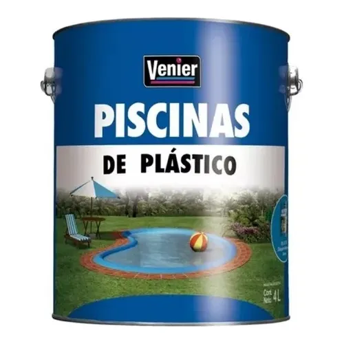 Pintura Piletas Plastico Fibra Vidrio Azul 4l Venier Yanina