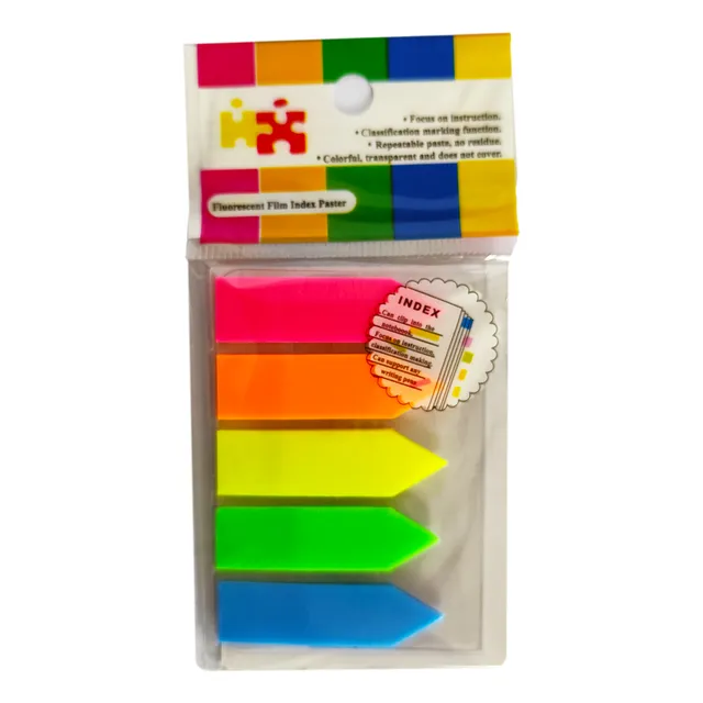 Banderitas Señaladoras Post It Autoadhesivas X 5 Colores
