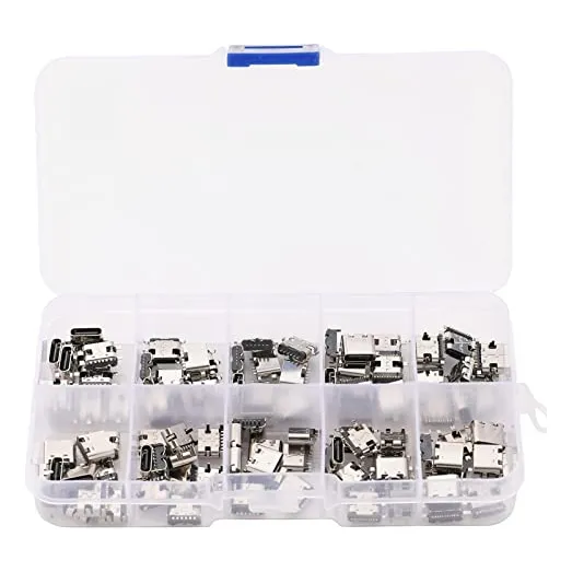 Base De Carga Teansic, 100 Unidades, 10 Modelos, Tipo C, Usb