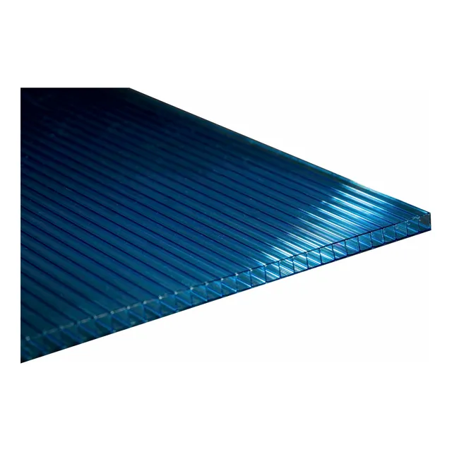 Lámina De Policarbonato Celular Azul De 210 X 610 Cm En 6mm